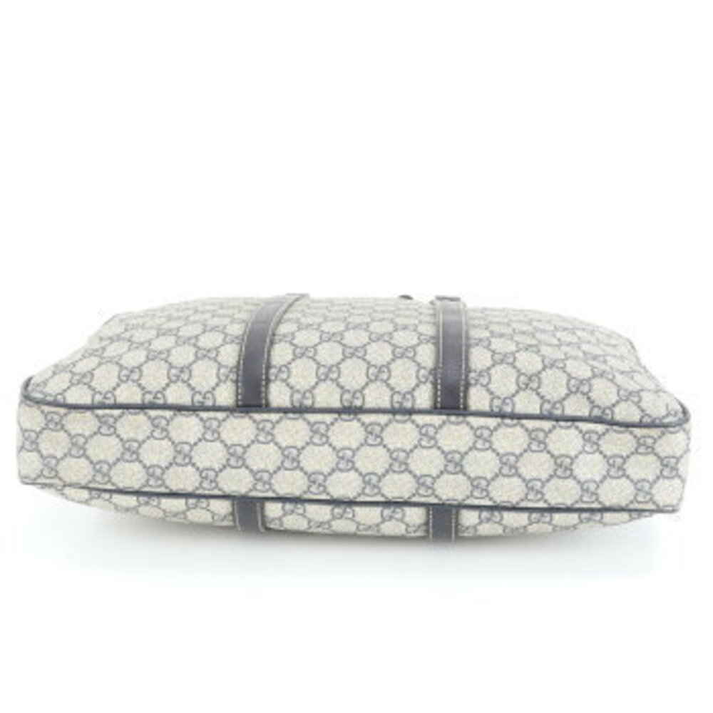 Gucci GG Supreme leather business bag briefcase tote Navy Blue - Picture 5 of 9